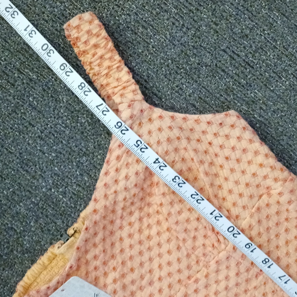 🆕️ 🍑Free People🍑 - Peach/White "Berry Kiss" Off-the-Shoulder Mini Dress - Picture 15 of 16